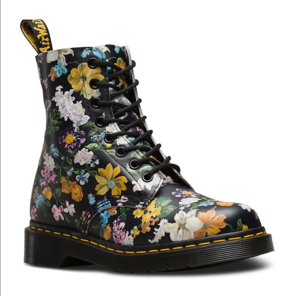 DR. MARTENS 1460 PASCAL DARCY FLORAL LEATHER BOOT